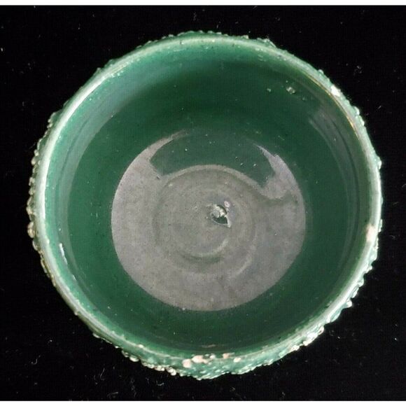 Vintage Majolica Palissy Pottery Covered Dish Jar Applied Cherries Leaf with Lid - Picture 7 of 9